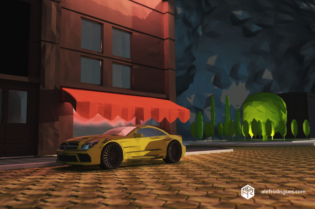 Low Poly World - Mercedes