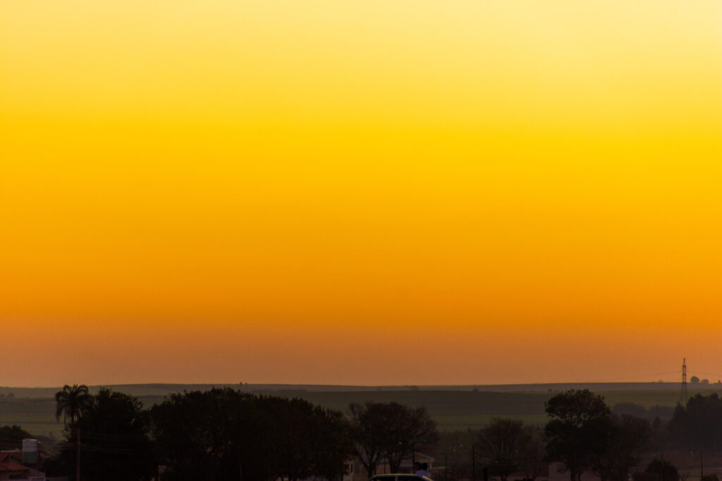Entardecer em Paraguaçu Paulista