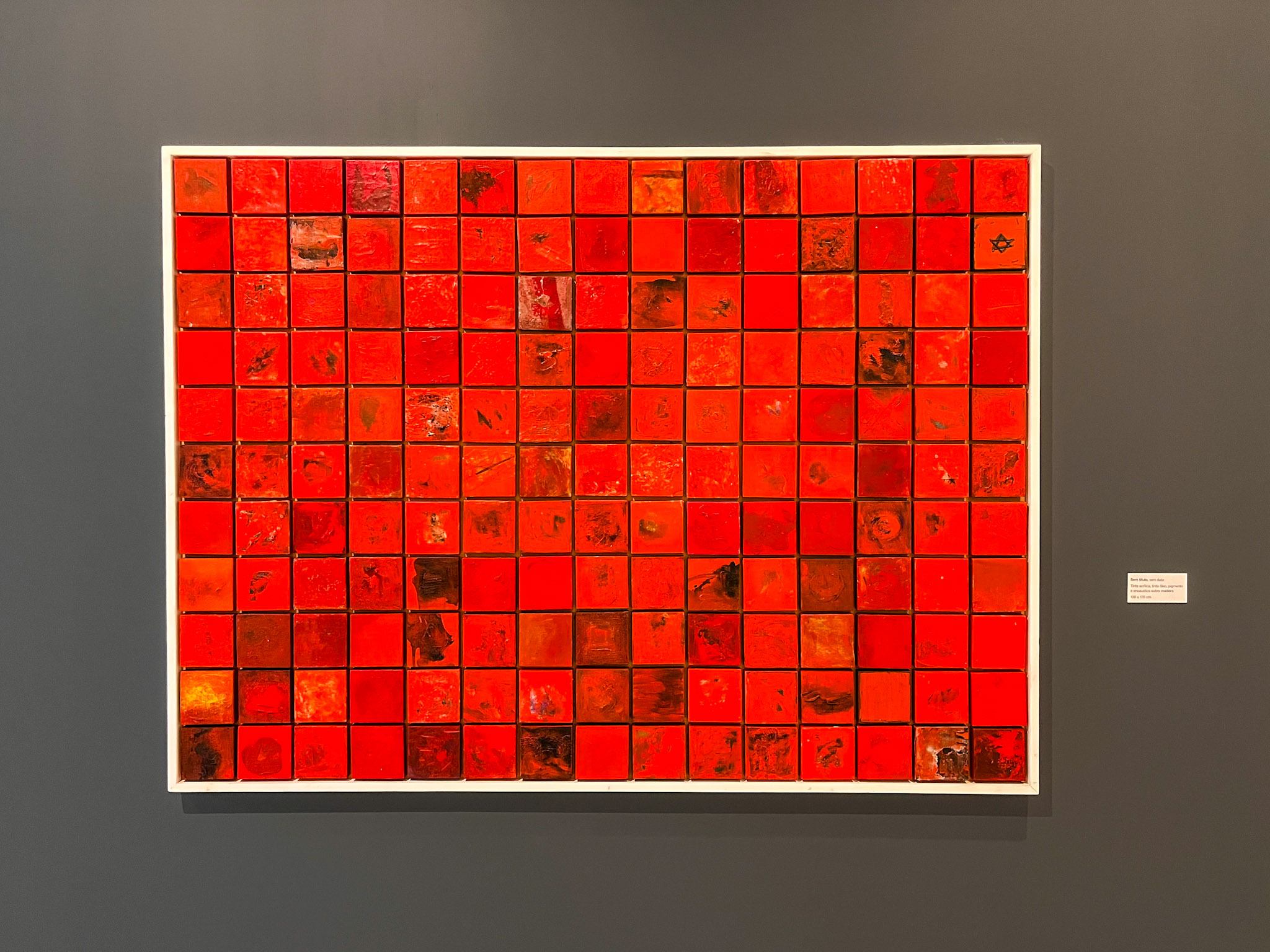 Obra de Arte estudo de Vermelho de Artista Paranaense | MON Curitiba Paraná