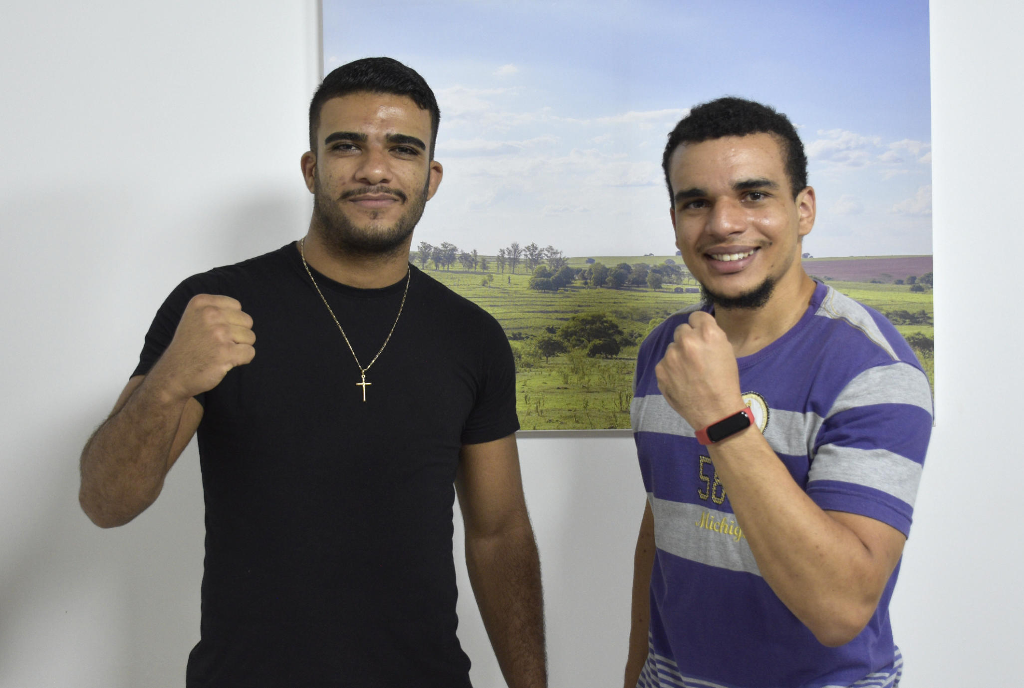 Alef Rodrigues e Micael Braga no Estúdio do Prosa Fora